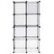 Costway 8 Cube Grid Wire Organizer Wardrobe Shelves Bookcase DIY
